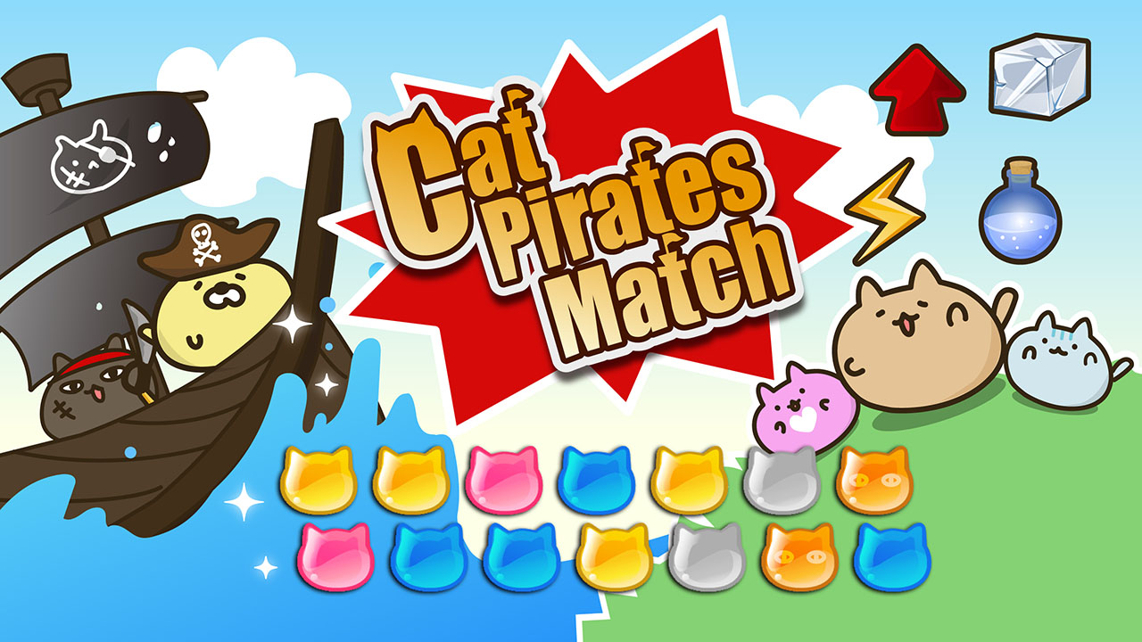 Cat Pirates Match key art